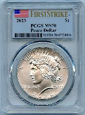 2023 Peace Silver Dollar in PCGS MS 70 First Strike