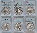 2021 Morgan and Peace Dollar 100th Anniversary 6 Coin Set PCGS MS 70 First Day of Issue