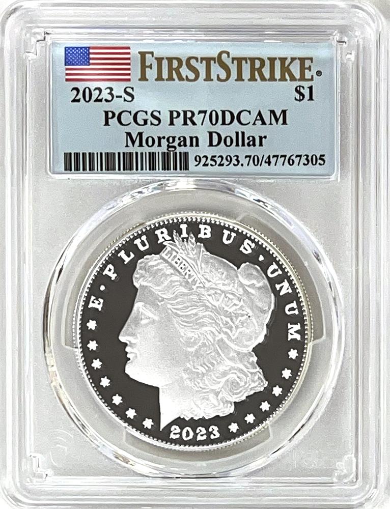 2023-S Morgan PROOF Silver Dollar in PCGS PR 70 DCAM First Strike