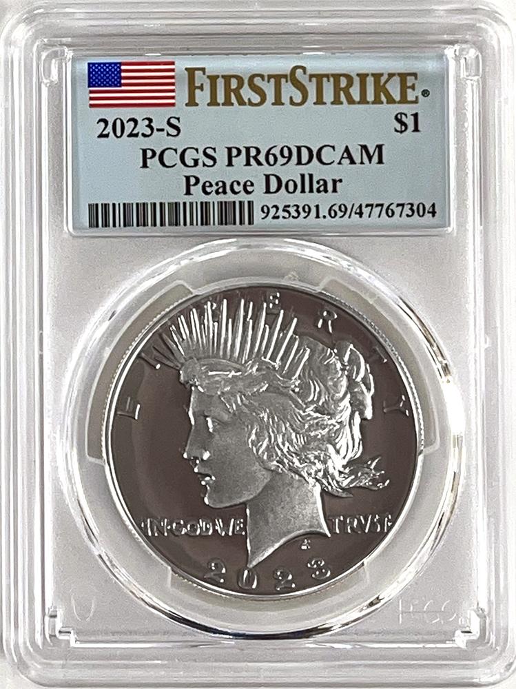 Publications & Supplies Dollar Peace Silver Set Dansco Coin Album 2-page  7175 Folder -DN032