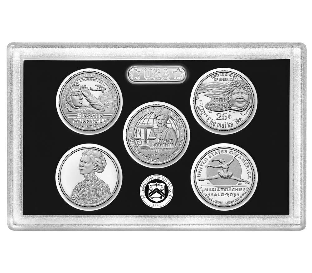 2023 American Women Quarters SILVER PROOF SET 5 Coin U.S. Mint