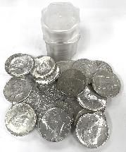 90% Kennedy Silver Half Dollar Rolls - 20 Coins $10 Face
