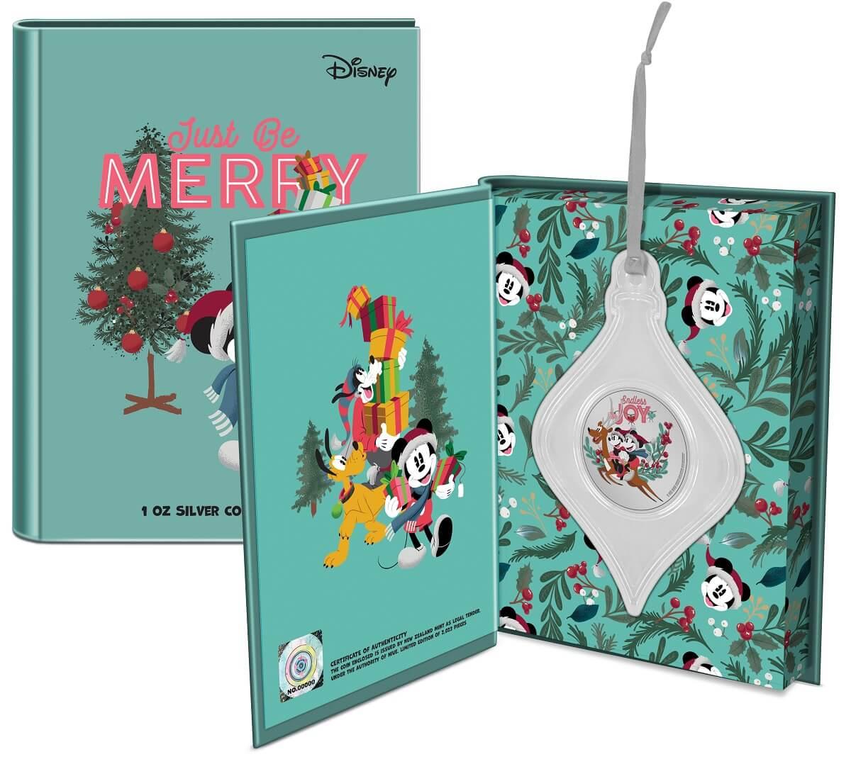 2023 Niue Disney Season’s Greetings Endless Joy 1oz Silver Proof Coin