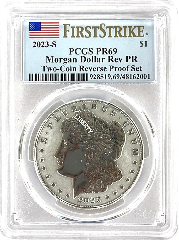 2023-S Morgan REVERSE PROOF Silver Dollar in PCGS PR 69 First Strike