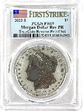 2023-S Morgan REVERSE PROOF Silver Dollar in PCGS PR 69 First Strike