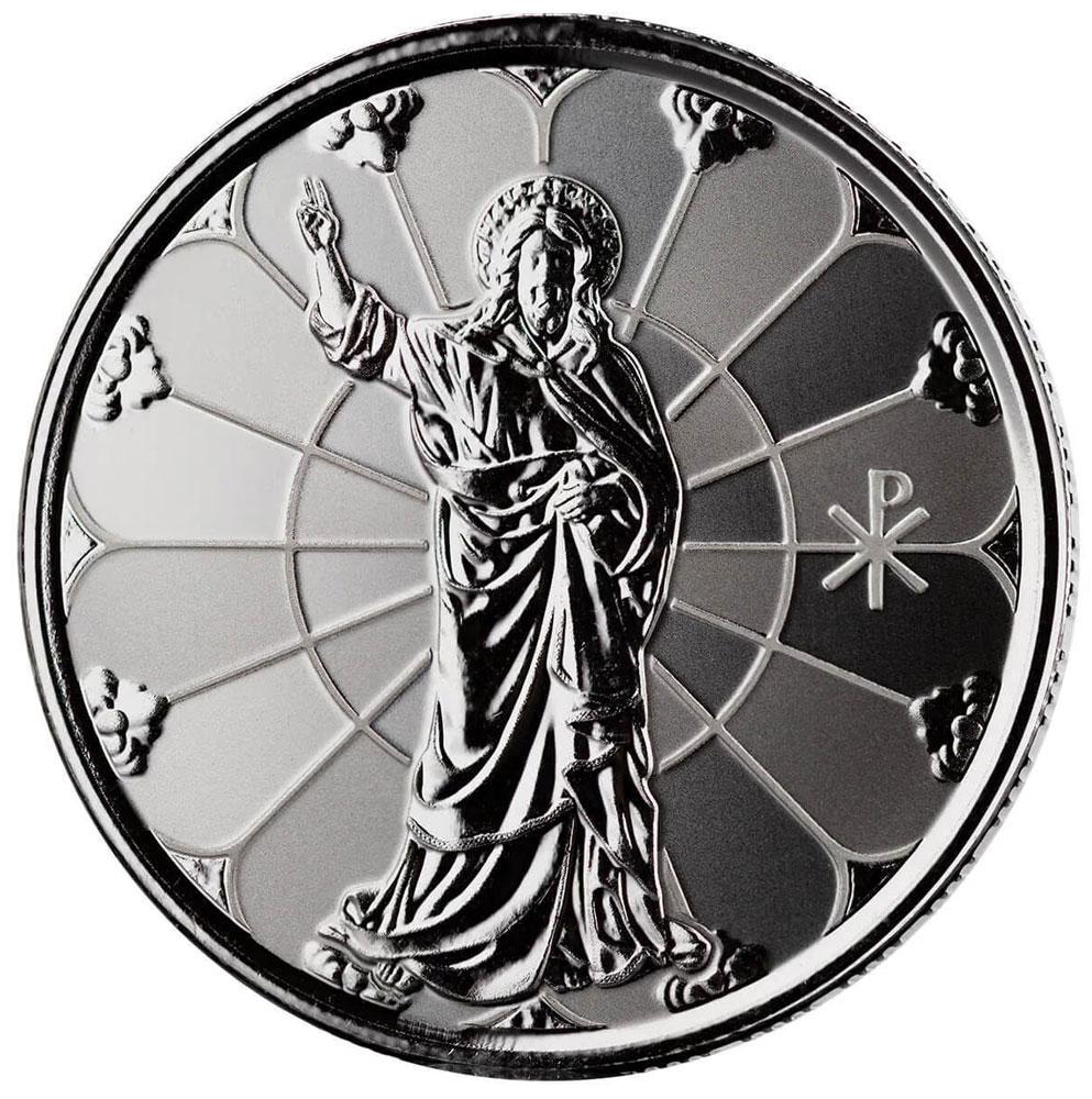 2022 Samoa 1 Tala Proof Like 1/2 oz .999 Silver Round Light of Christ in Capsule