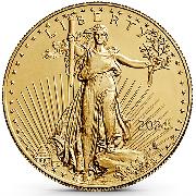 2024 GOLD $10 American Eagle Coin 1/4 Ounce in Capsule