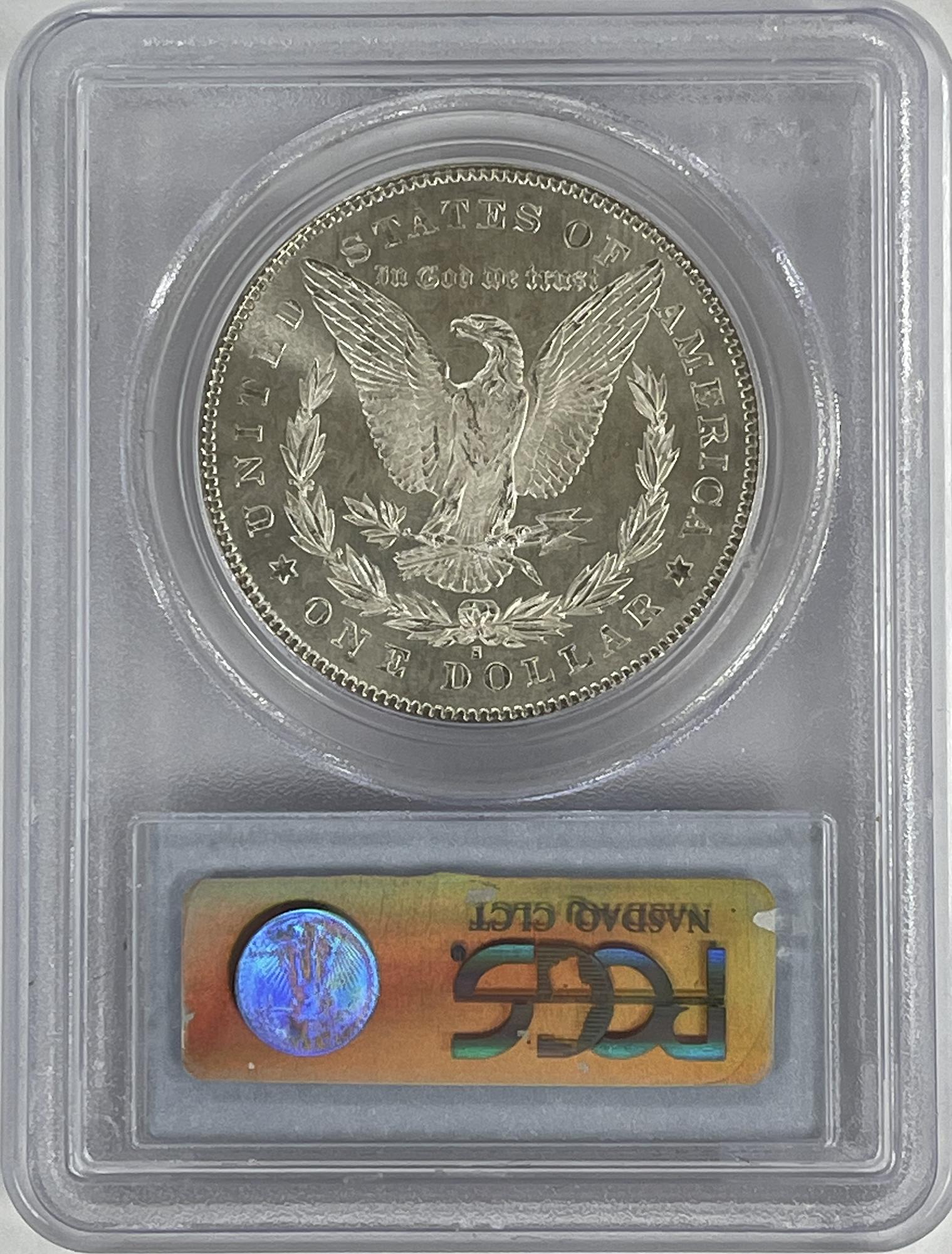 1878-S Morgan Silver Dollar in PCGS MS 65