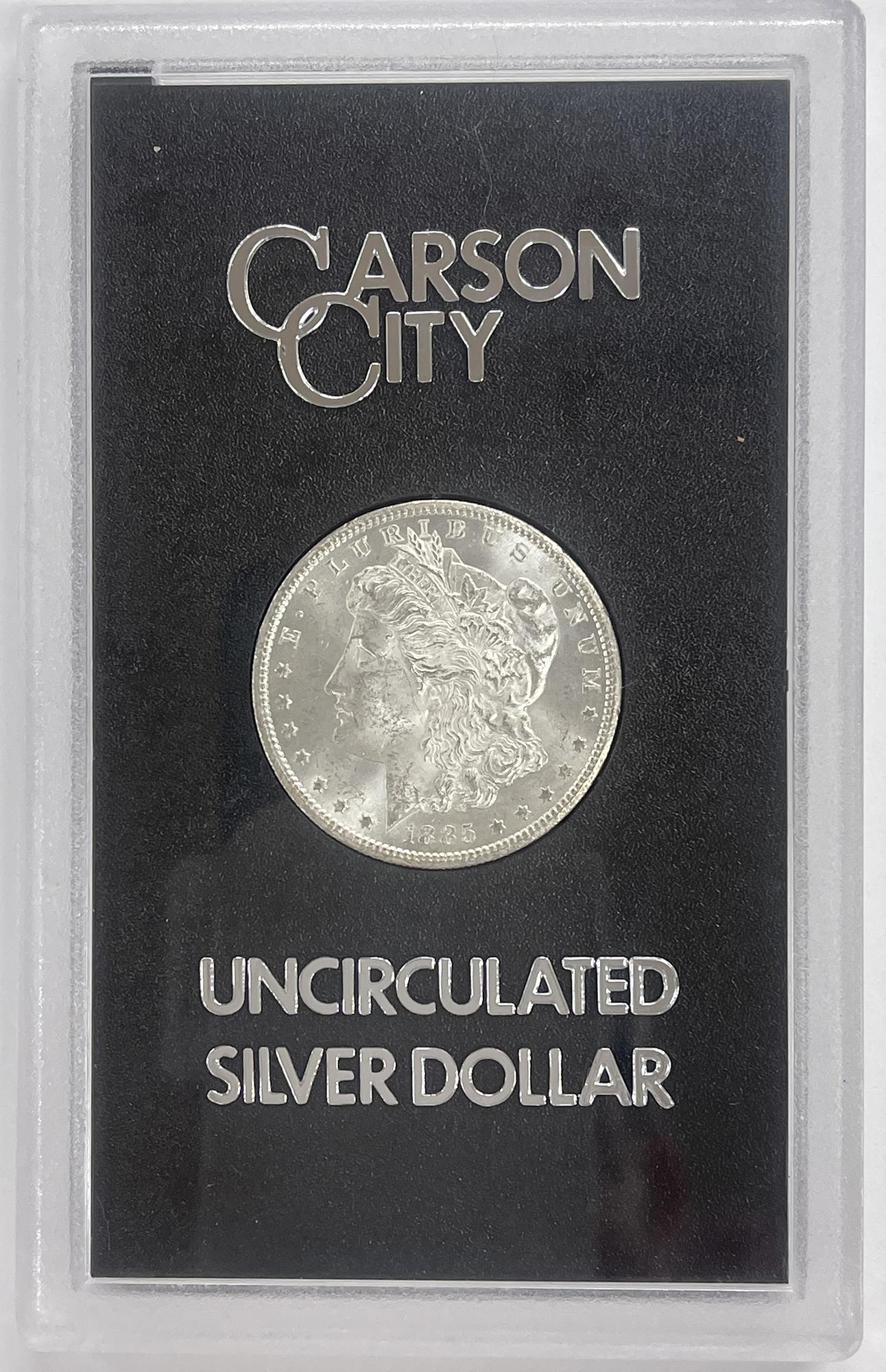 1885-CC Morgan Silver Dollar - BU in GSA Holder