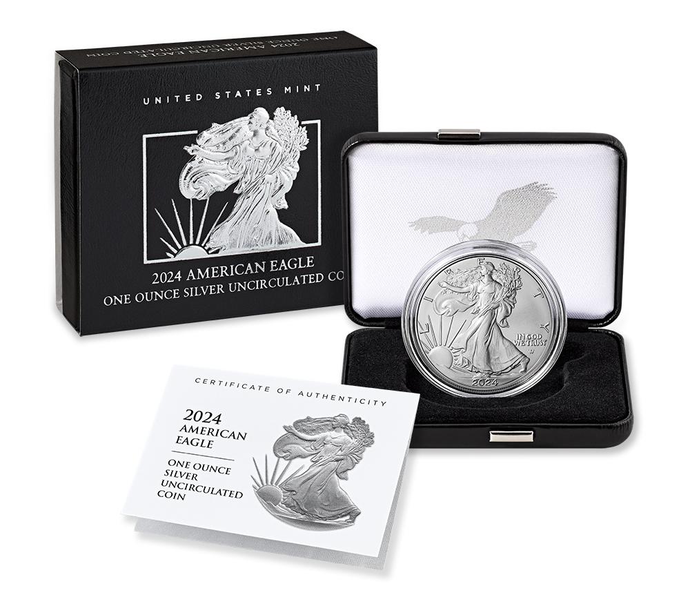 2024-W Burnished BU American Silver Eagle * 1oz Silver