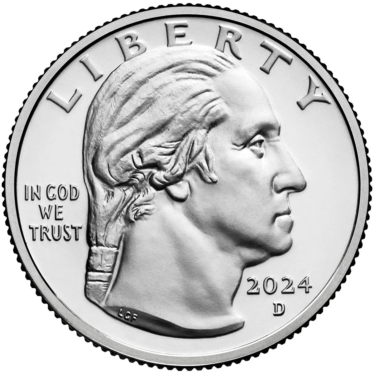 2024-D Rev Dr Pauli Murray American Women Quarter GEM BU