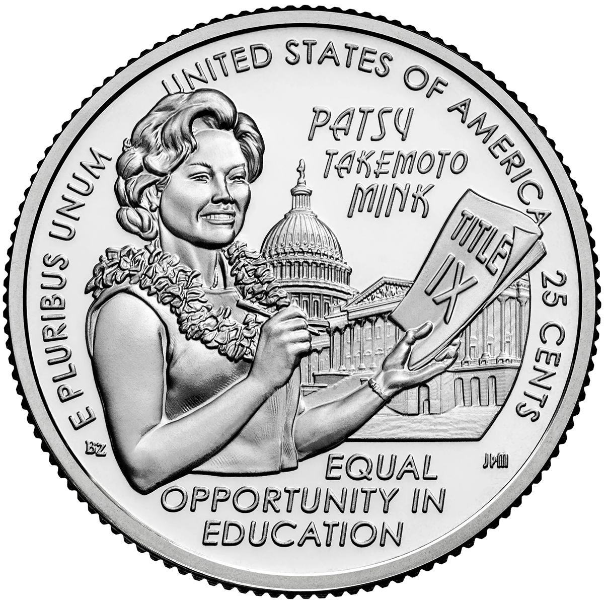 2024-D Patsy Takemoto Mink American Women Quarter GEM BU