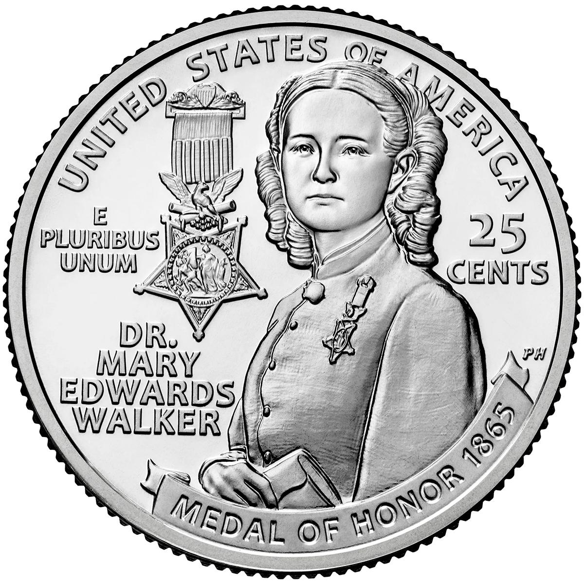 2024-D Dr Mary Edwards Walker American Women Quarter GEM BU
