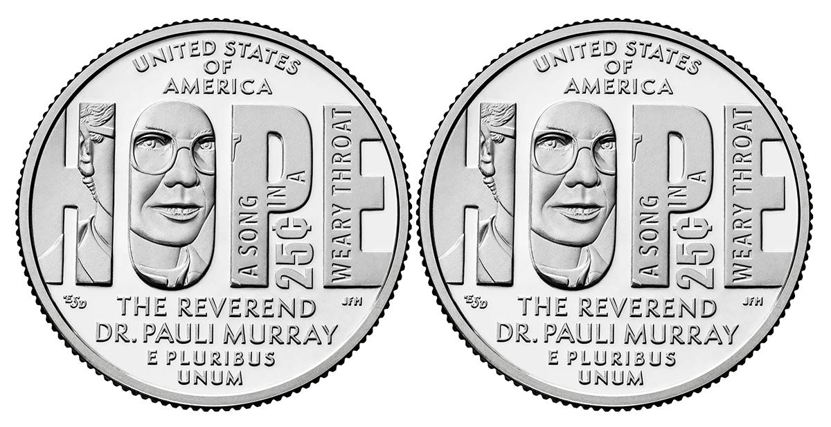 2024 P & D Rev Dr Pauli Murray American Women Quarters GEM BU