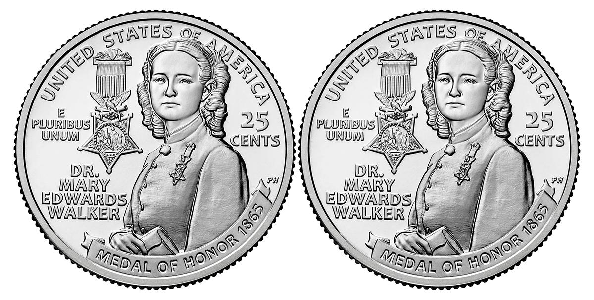 2024 P & D Dr Mary Edwards Walker American Women Quarters GEM BU
