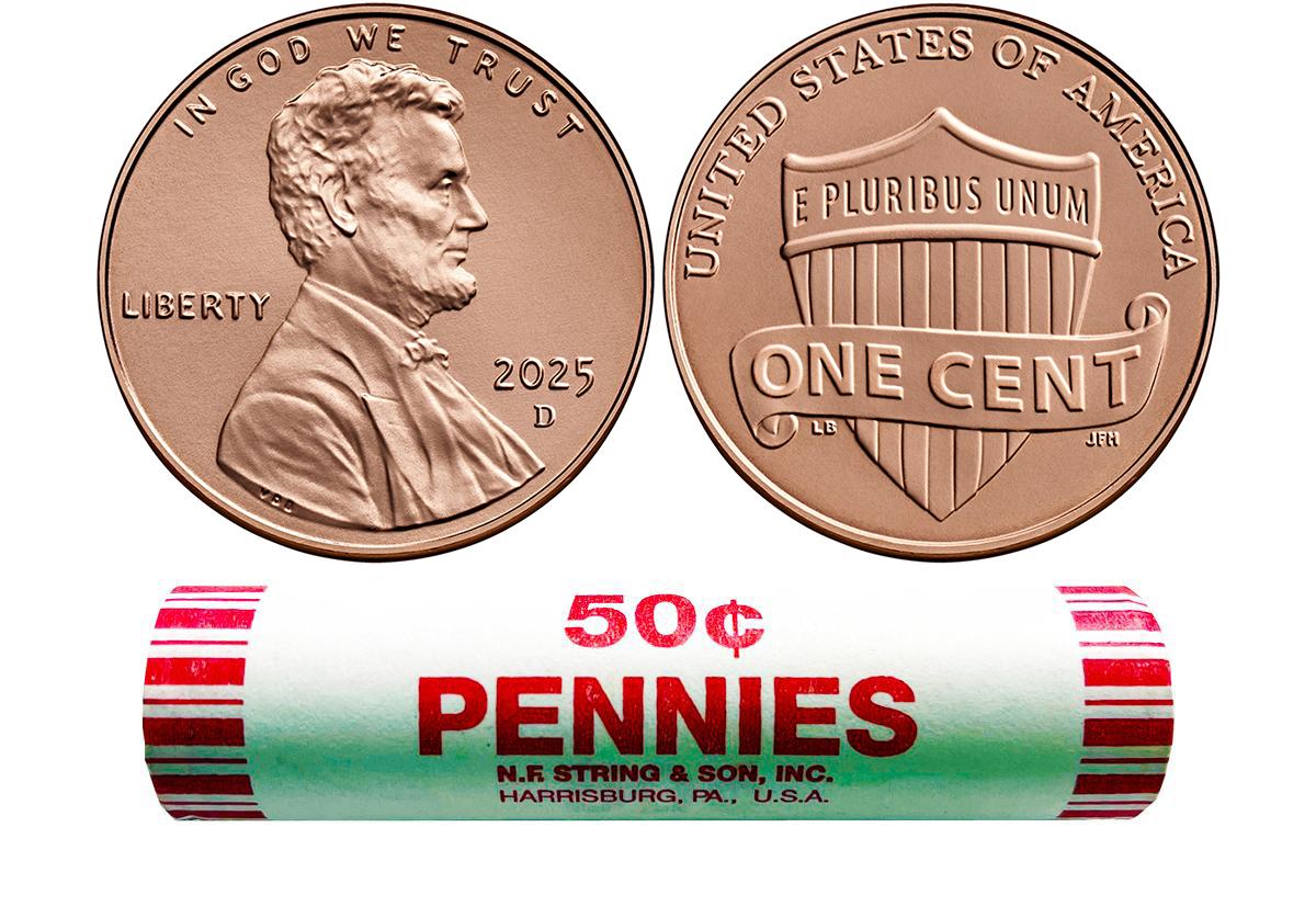 2025-D Lincoln Shield Cent - Union Shield Roll
