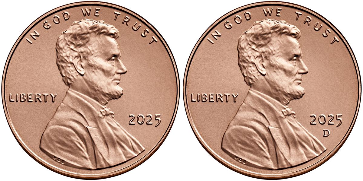 2025 P&D Lincoln Shield Cent - Union Shield Cents