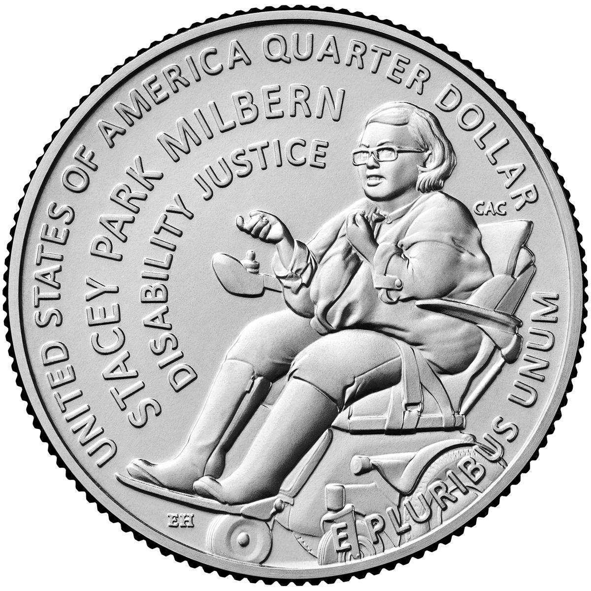 2025-D Stacey Park Milbern American Women Quarter GEM BU