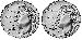 2026 P & D Liberty Half Dollars GEM BU 2025 Semiquincentennial