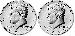 2025 P & D Kennedy Half Dollars GEM BU 2025 Kennedy Halves
