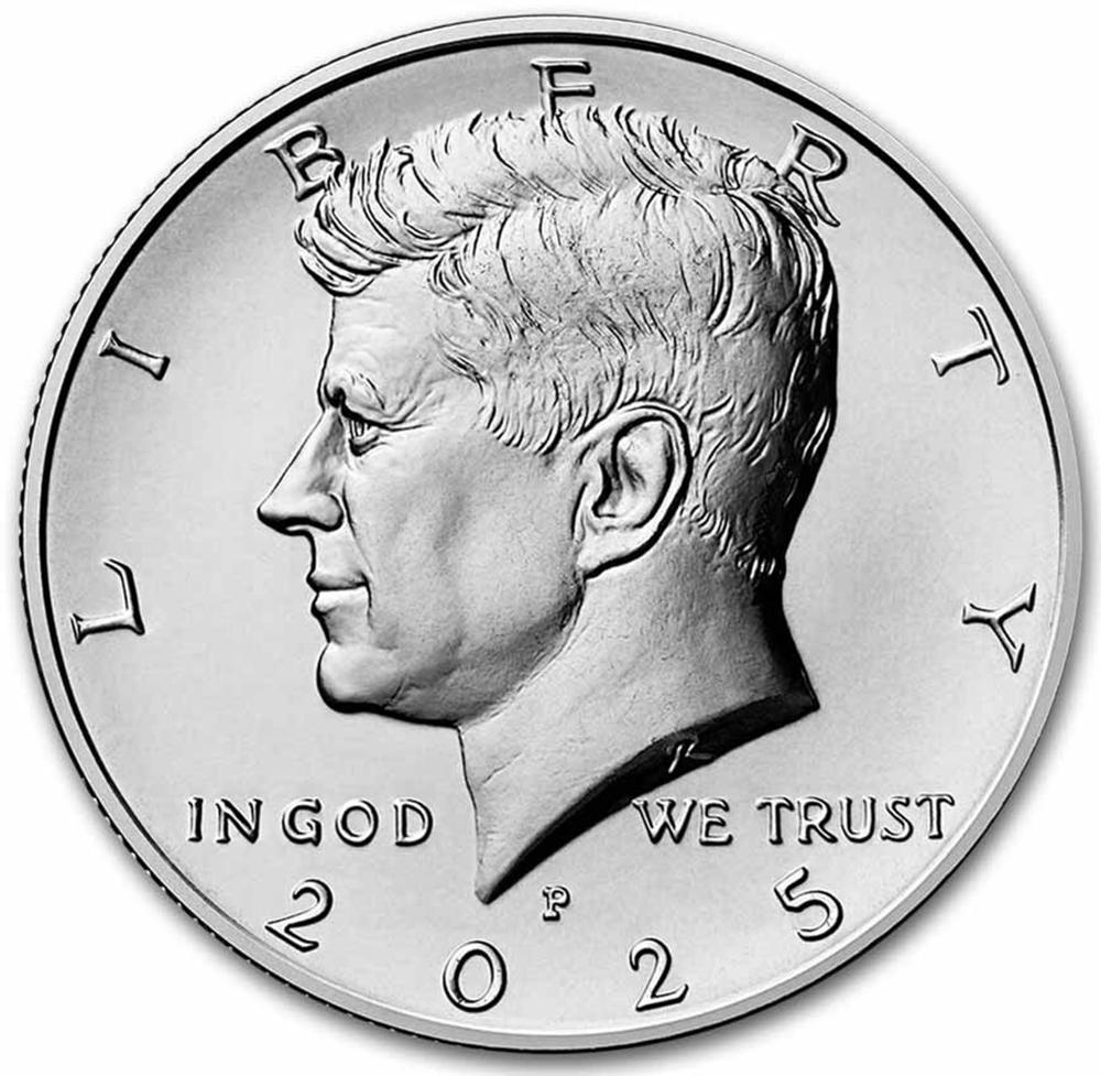2025-P Kennedy Half Dollar GEM BU 2025 Kennedy Half
