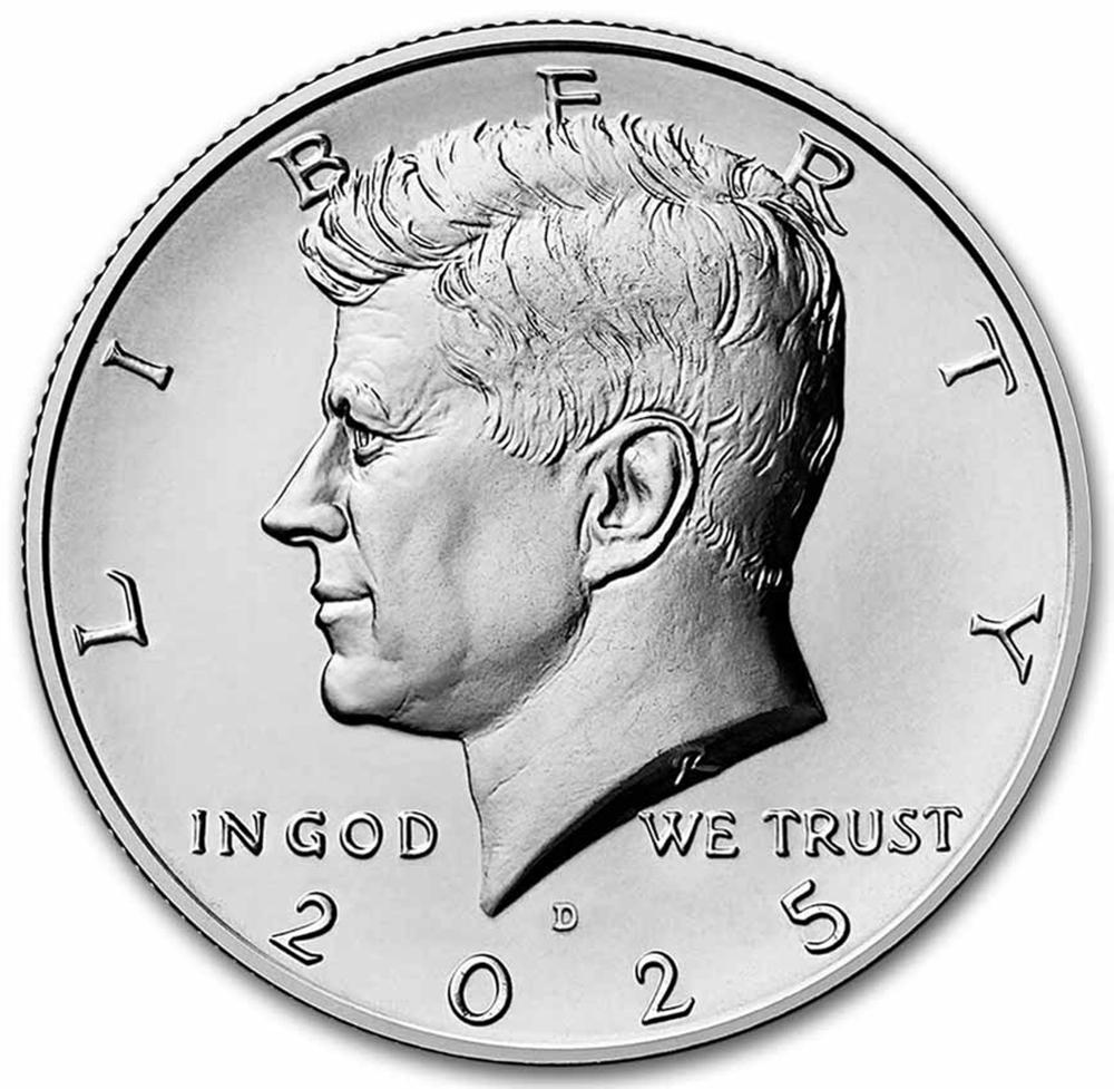 2025-D Kennedy Half Dollar GEM BU 2025 Kennedy Half