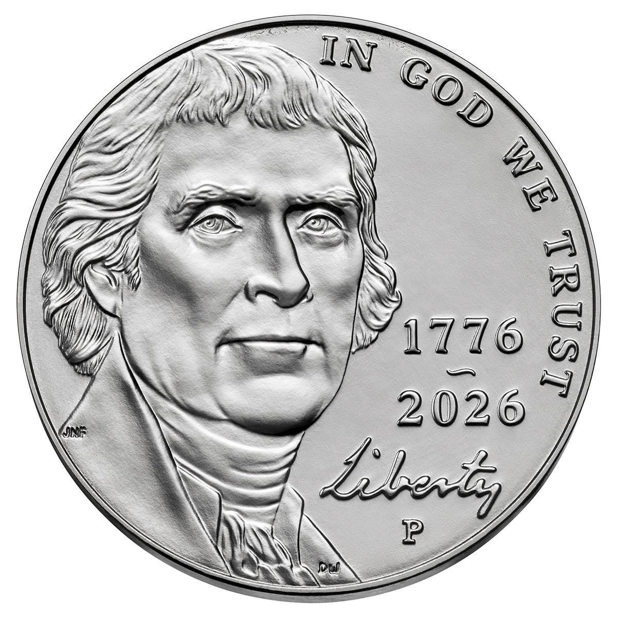 2026-P Semiquincentennial Jefferson Nickel Gem BU (Brilliant Uncirculated)
