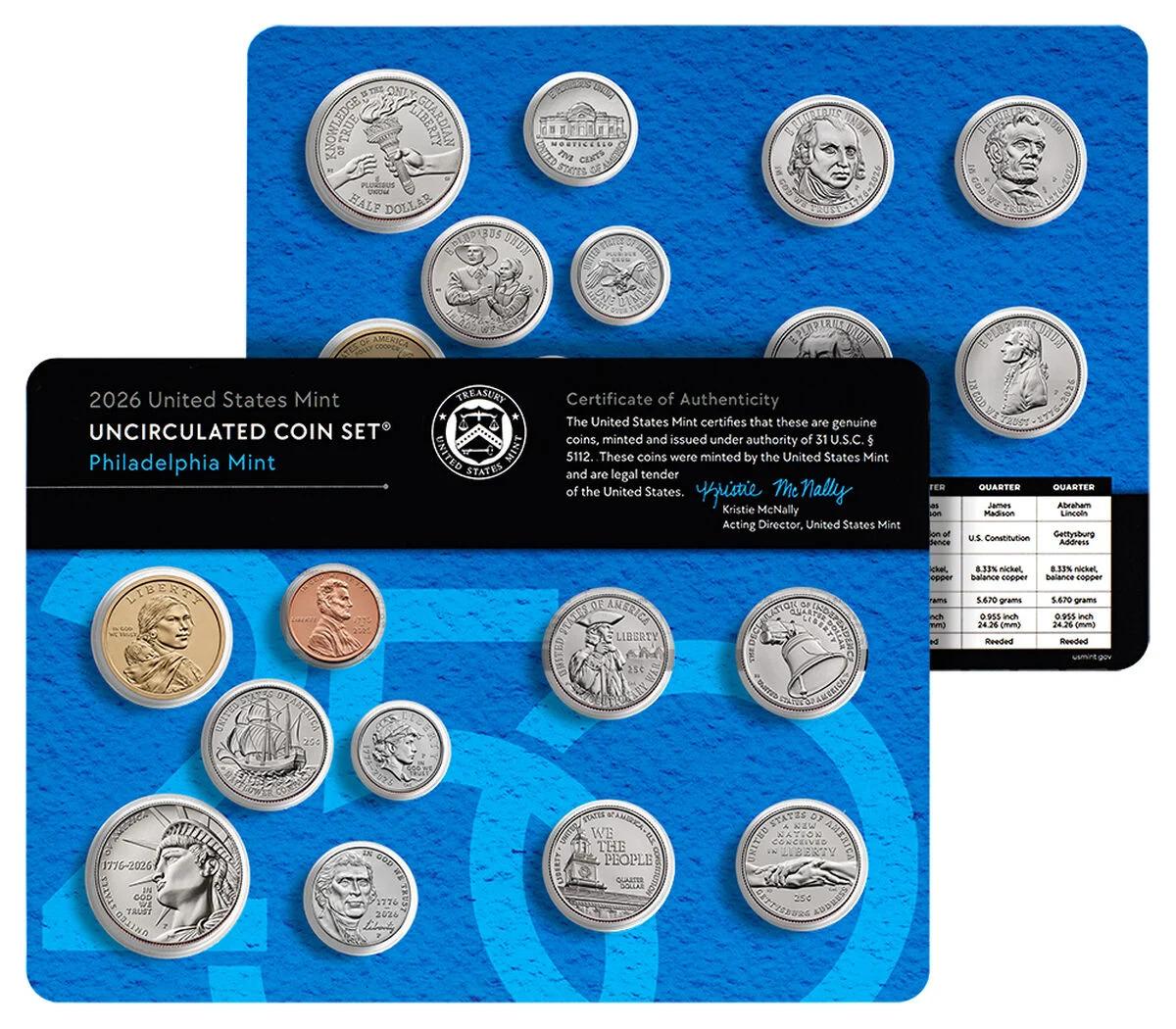 2026 Mint Set Semiquincentennial 20 Coin U.S. Mint Uncirculated Set