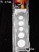 Capital Plastics 2x6 Holder CENT-HALF DOLLAR SET White