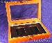 Glass Top Wooden Coin Box for 2 Slab Holders