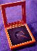 Glass Top Wooden Coin Box - Airtite "I" Capsule Holder